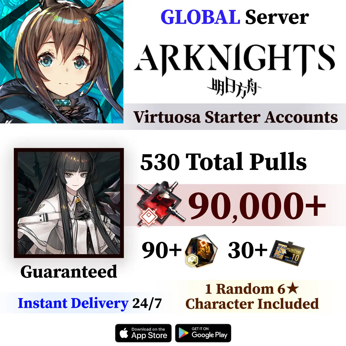 Virtuosa Account with Orundum, Arknights [GLOBAL]