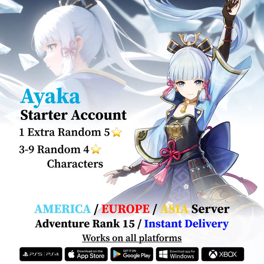 Ayaka Starter Account