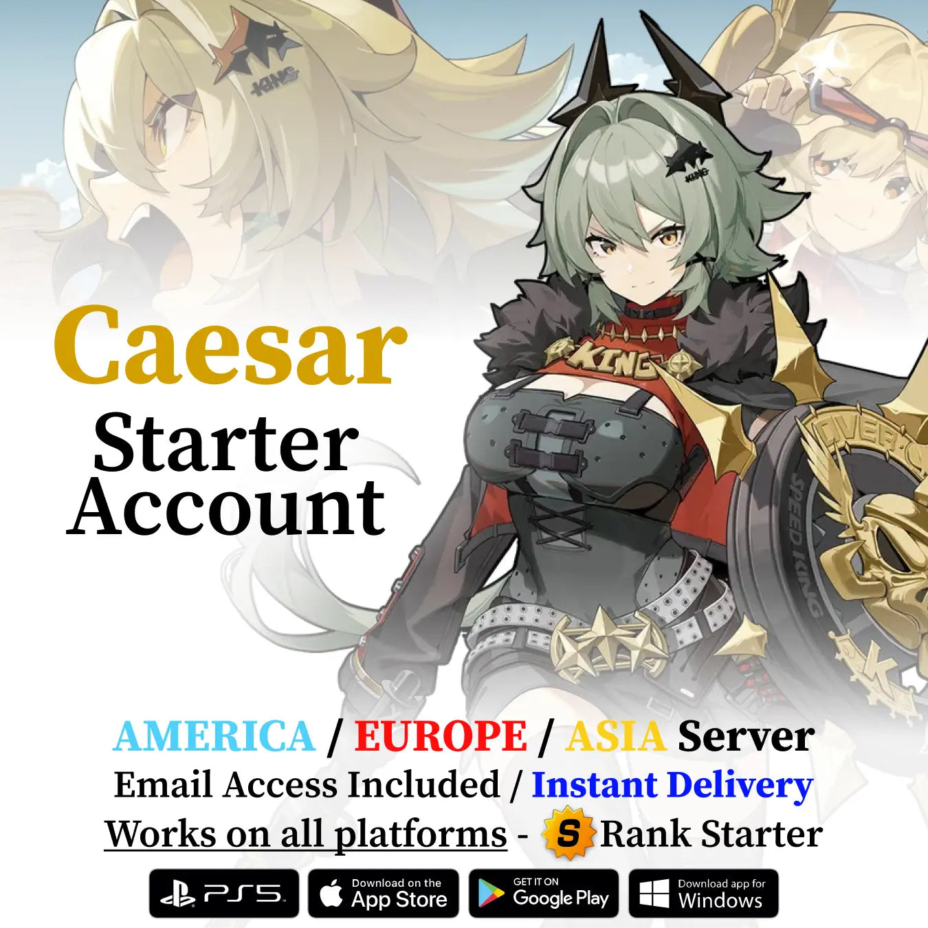 Caesar King Zenless Zone Zero Starter Account