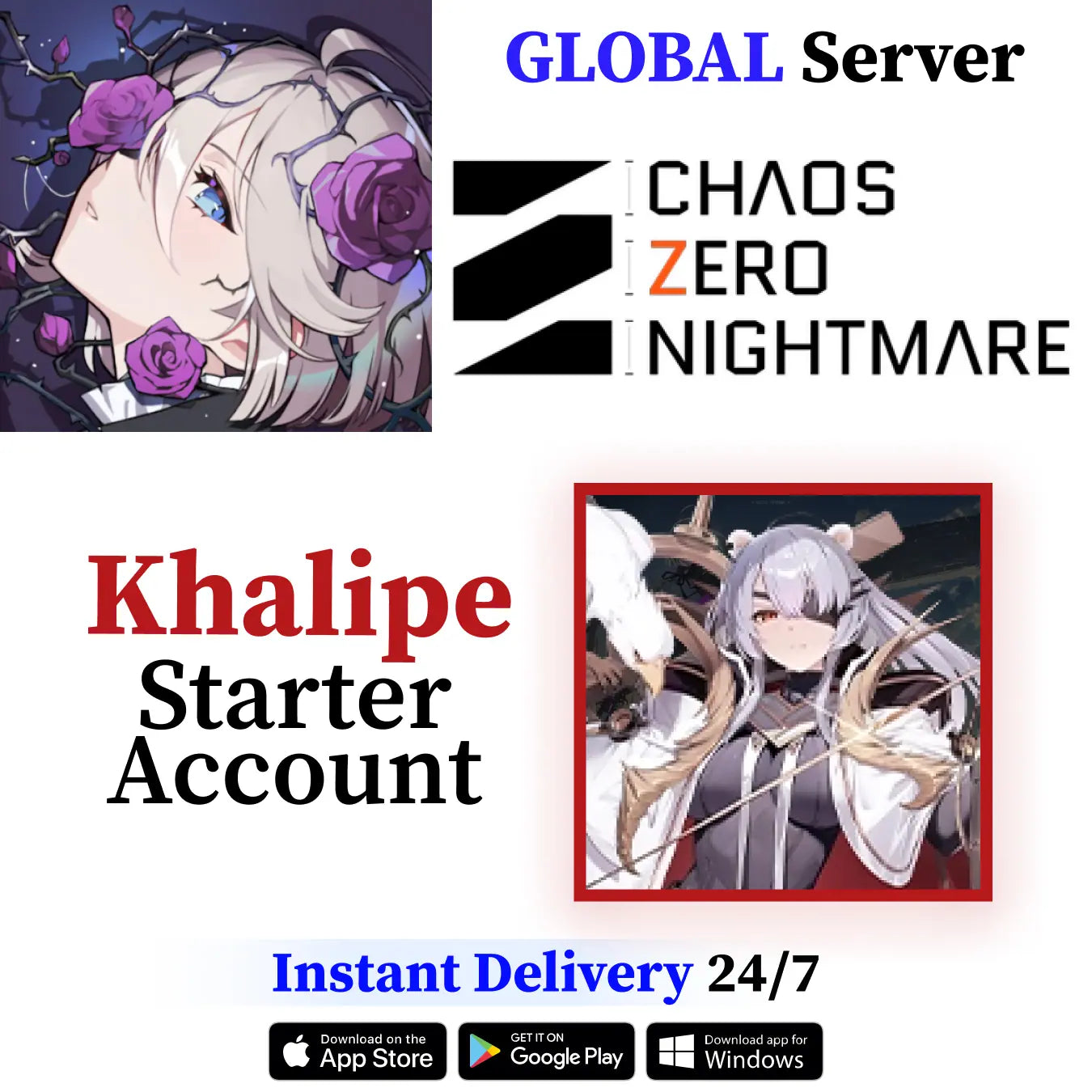 Chaos Zero Nightmare Khalipe Starter Account [Global]