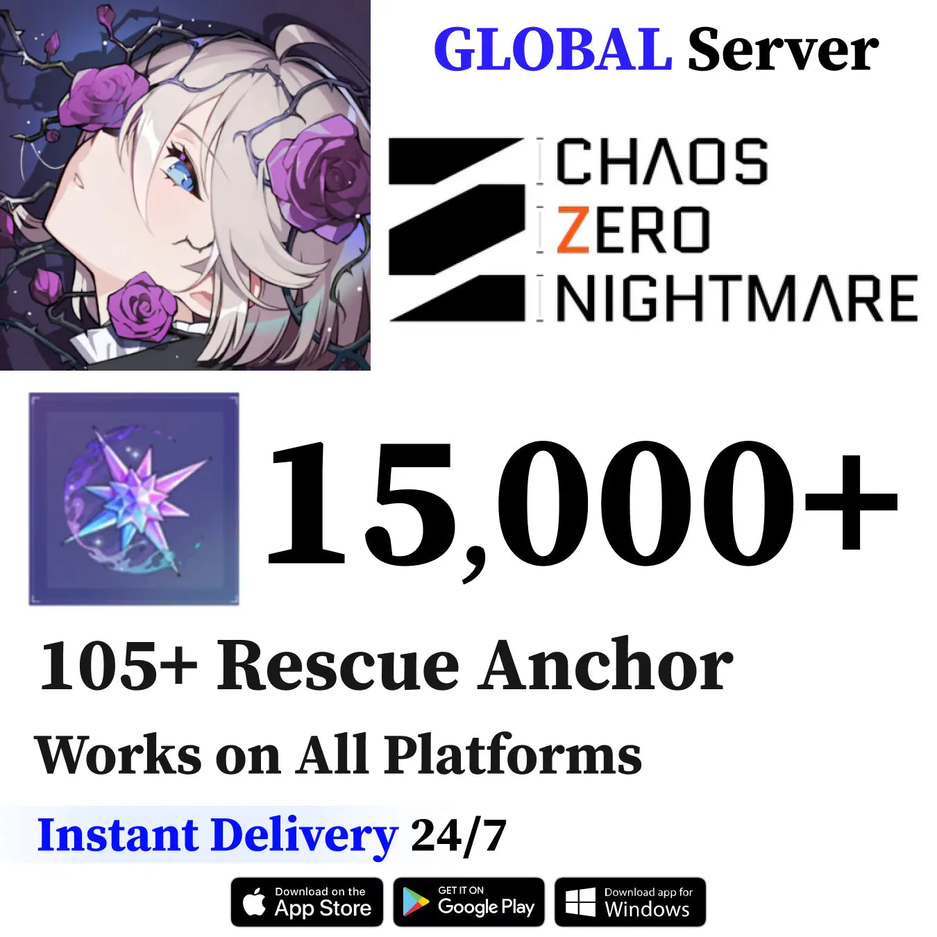 Chaos Zero Nightmare Starter Account with Crystals [Global]