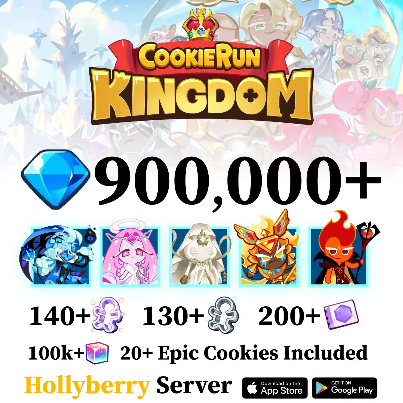 Cookie Run: Kingdom Premium Starter Account [Hollyberry]