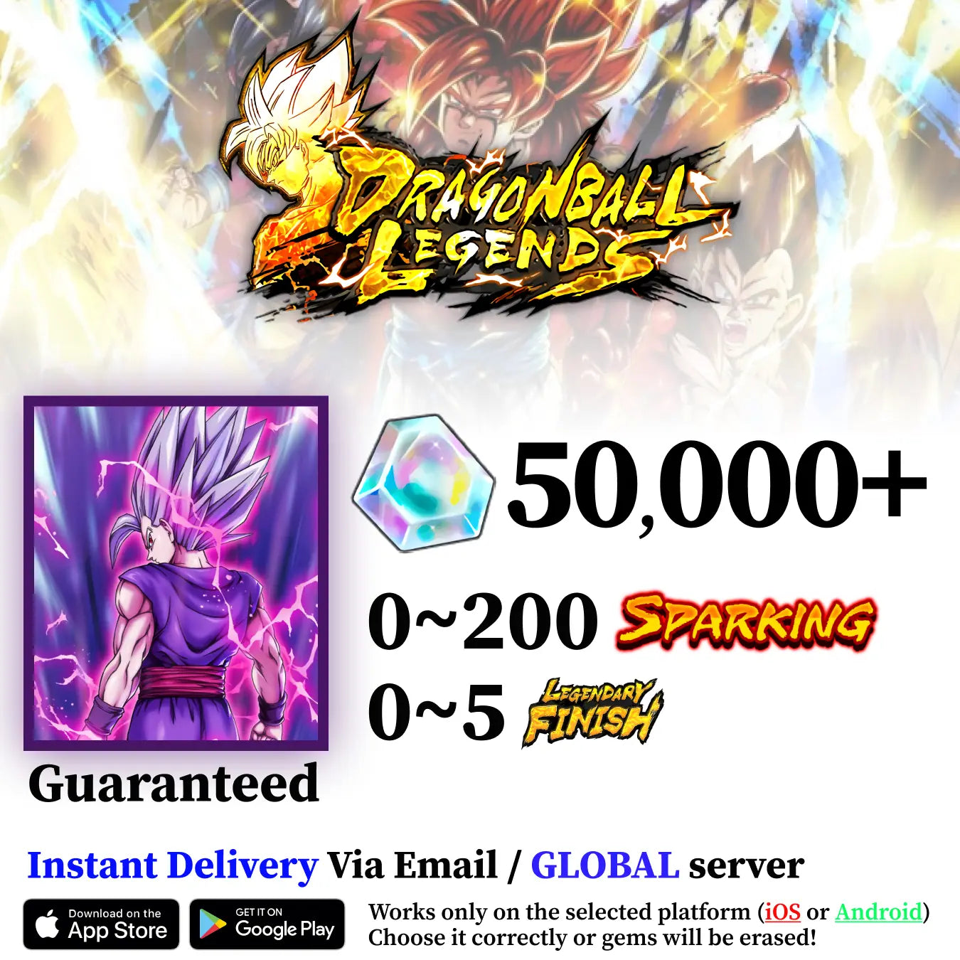 Dragon Ball Legends UL Son Gohan (Beast) Starter Account [iOS/Android]