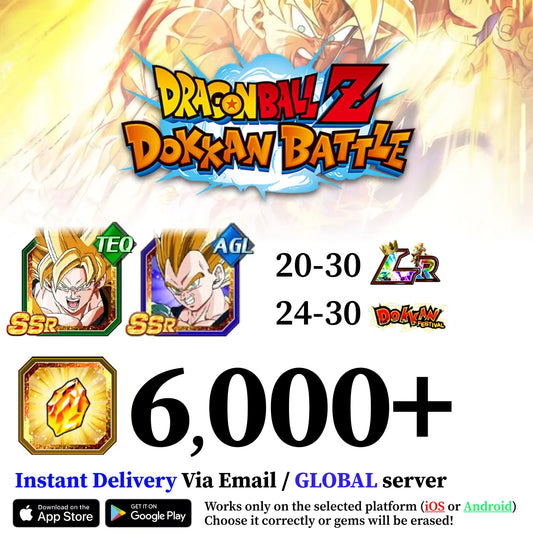 Dragon Ball Z Dokkan Battle Farmed Account with SSR [Android/iOS]