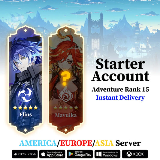 Flins Genshin Reroll Account with Limited 5★ and Wishes