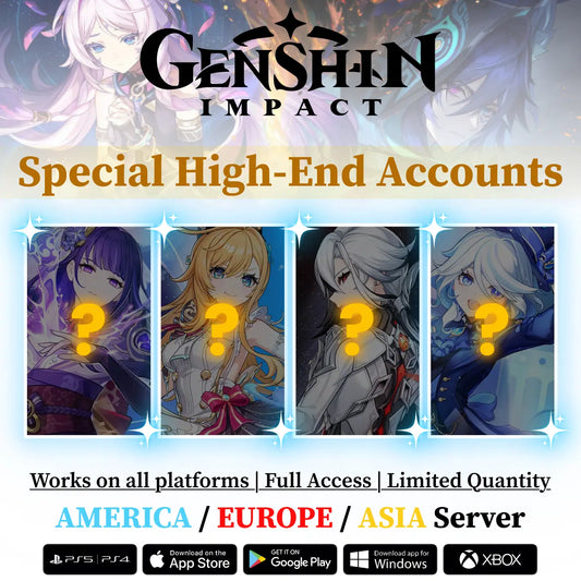 Genshin Impact C6 Characters High End Reroll Account - Limited