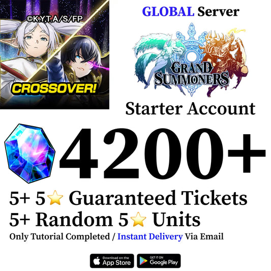 Grand Summoners Starter Account with 4200 Gems [Global]