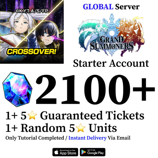 Grand Summoners Starter Account with 2100 Gems [Global]