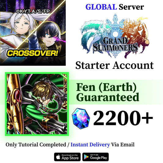 Fen (Earth) Grand Summoners Starter Account with 2200 Gems [Global]