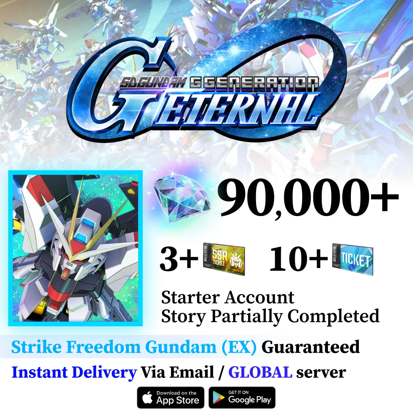Strike Freedom Gundam Account SD Gundam G Generation ETERNAL [GLOBAL]