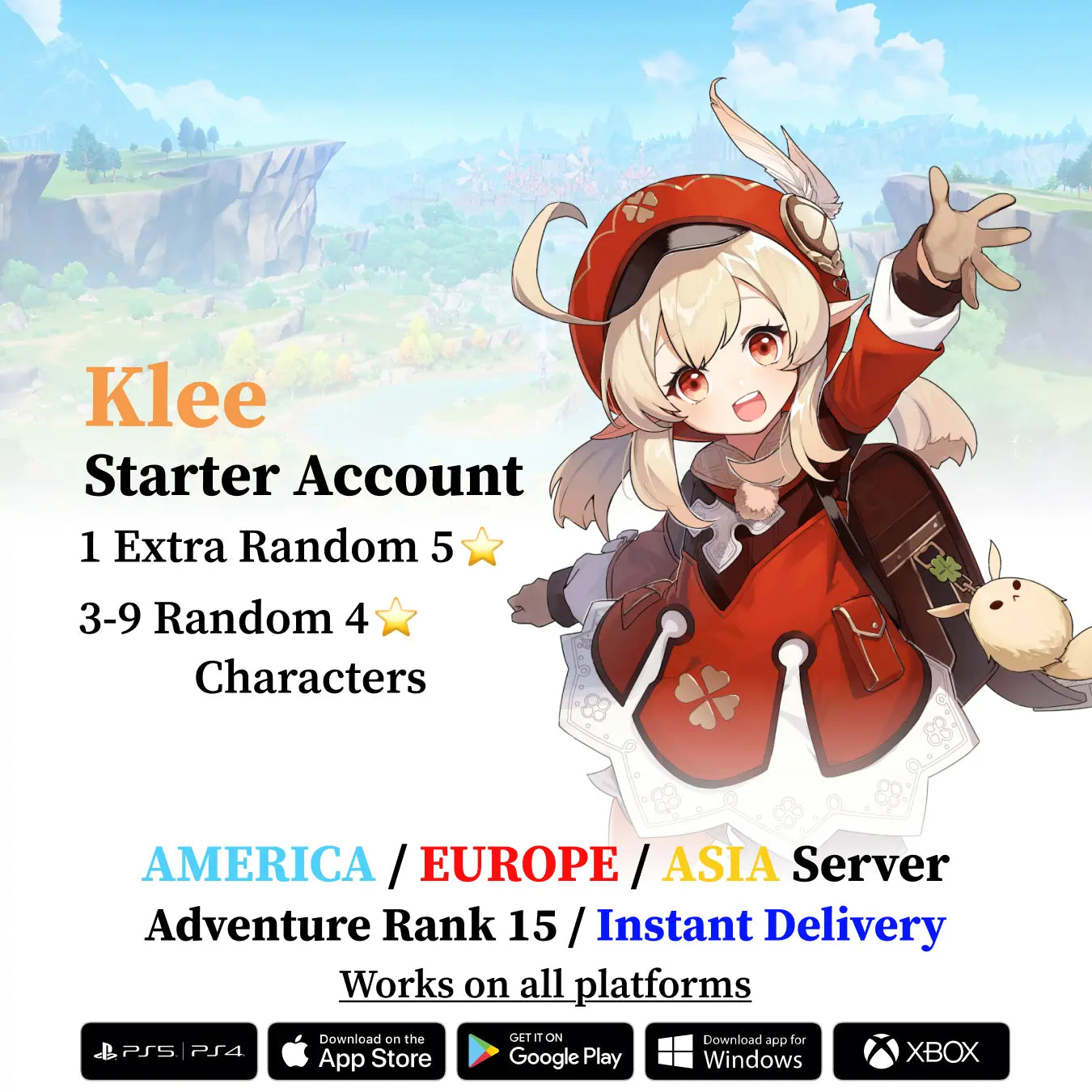 Klee Starter Account