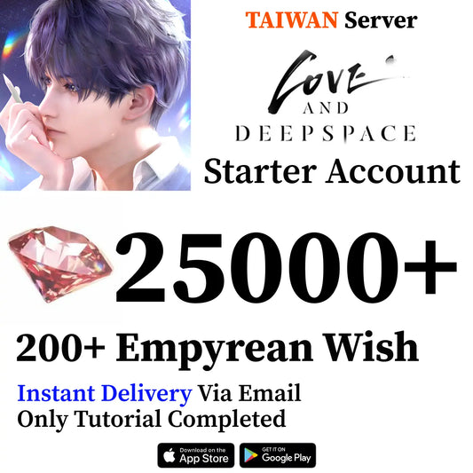 Love and Deepspace Starter Reroll Account [Taiwan]