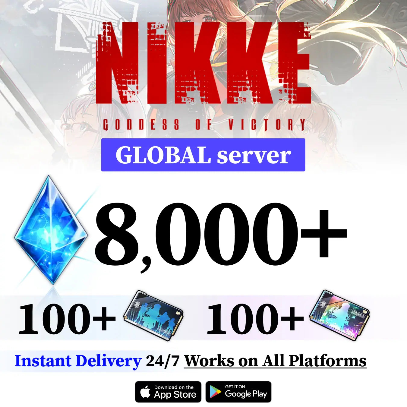 NIKKE Global Account with Guaranteed SSR Units & Gems