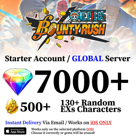 One Piece Bounty Rush Starter Reroll Account [Global - iOS]