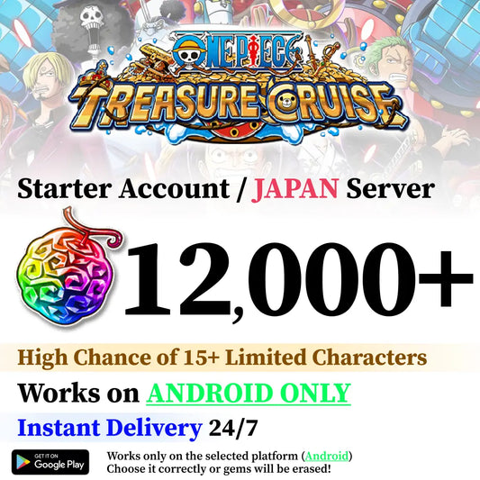 One Piece Treasure Cruise Reroll Account – Japan Server [Android Only]