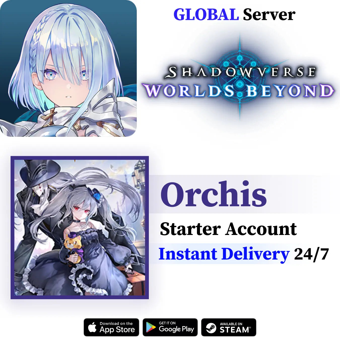 Orchis Shadowverse: Worlds Beyond Starter Account [GLOBAL]