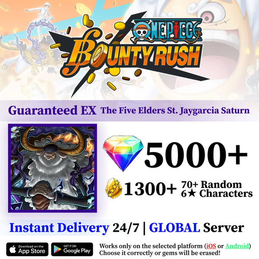 The Five Elders St. Jaygarcia Saturn OPBR Starter Reroll Account