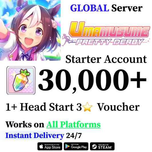 Uma Musume Starter Account with Carats [Global]