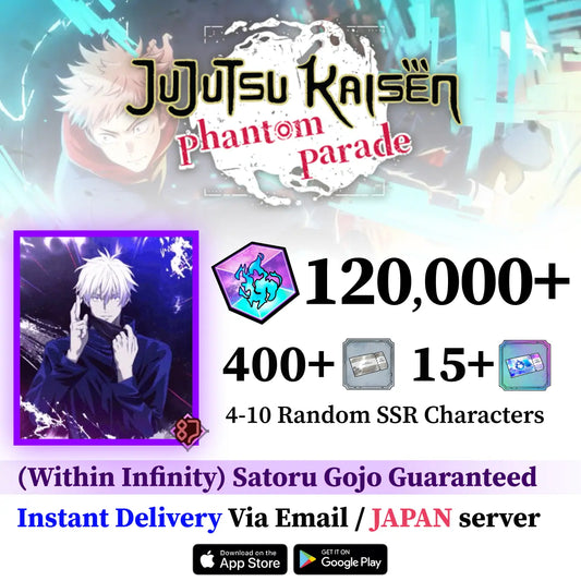Satoru Gojo Within Infinity Reroll Account Jujutsu Kaisen Phantom Parade [JAPAN]