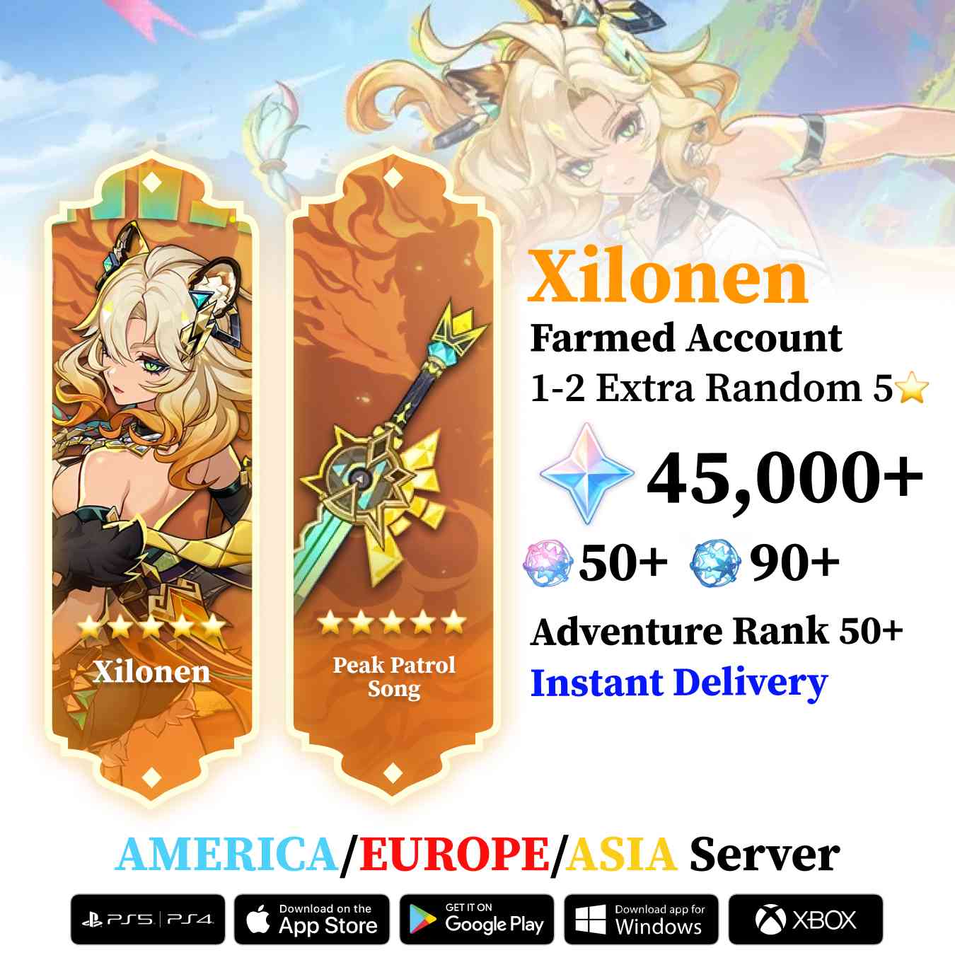 Xilonen with Signature Weapon and Wishes