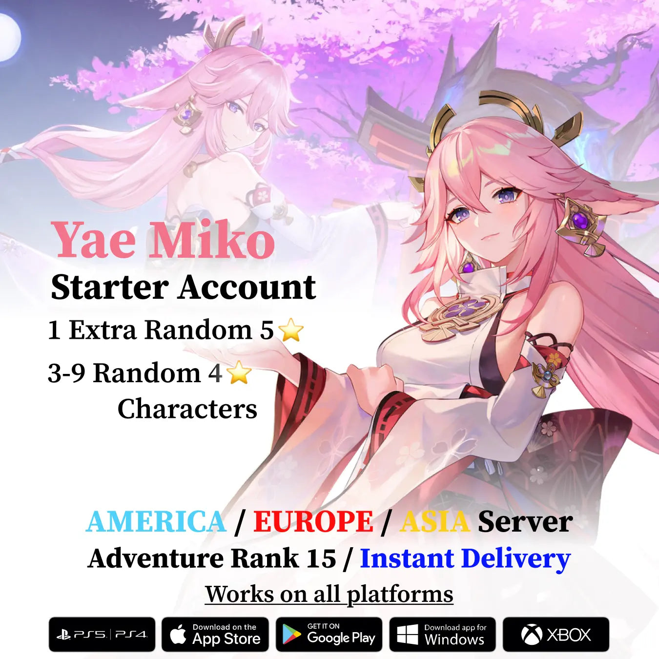Yae Miko Starter Account