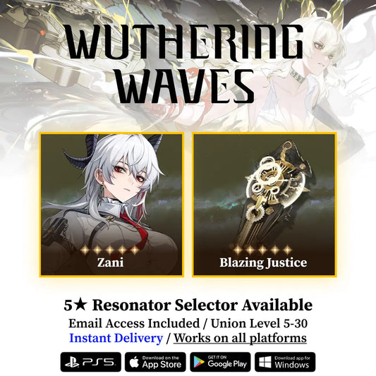 Zani with Blazing Justice Starter Reroll Account WUWA