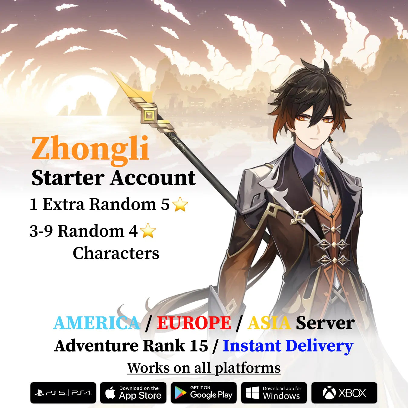 Zhongli Starter Account