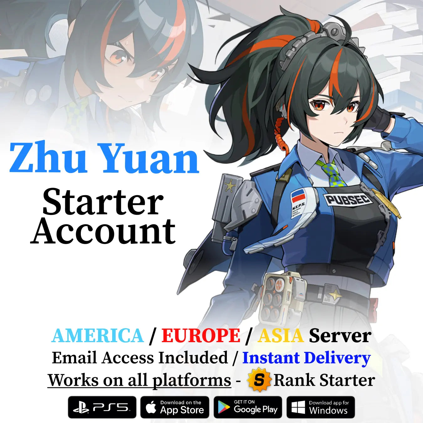 Zenless Zone Zero Zhu Yuan Reroll Account
