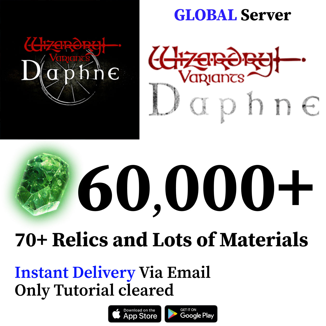 Wizardry Variants Daphne Reroll Account [GLOBAL]